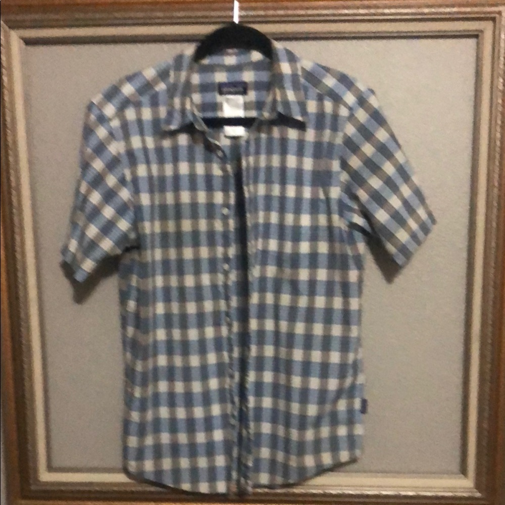 PATAGONIA Mens Plaid Organic Cotton Blend SHIRT